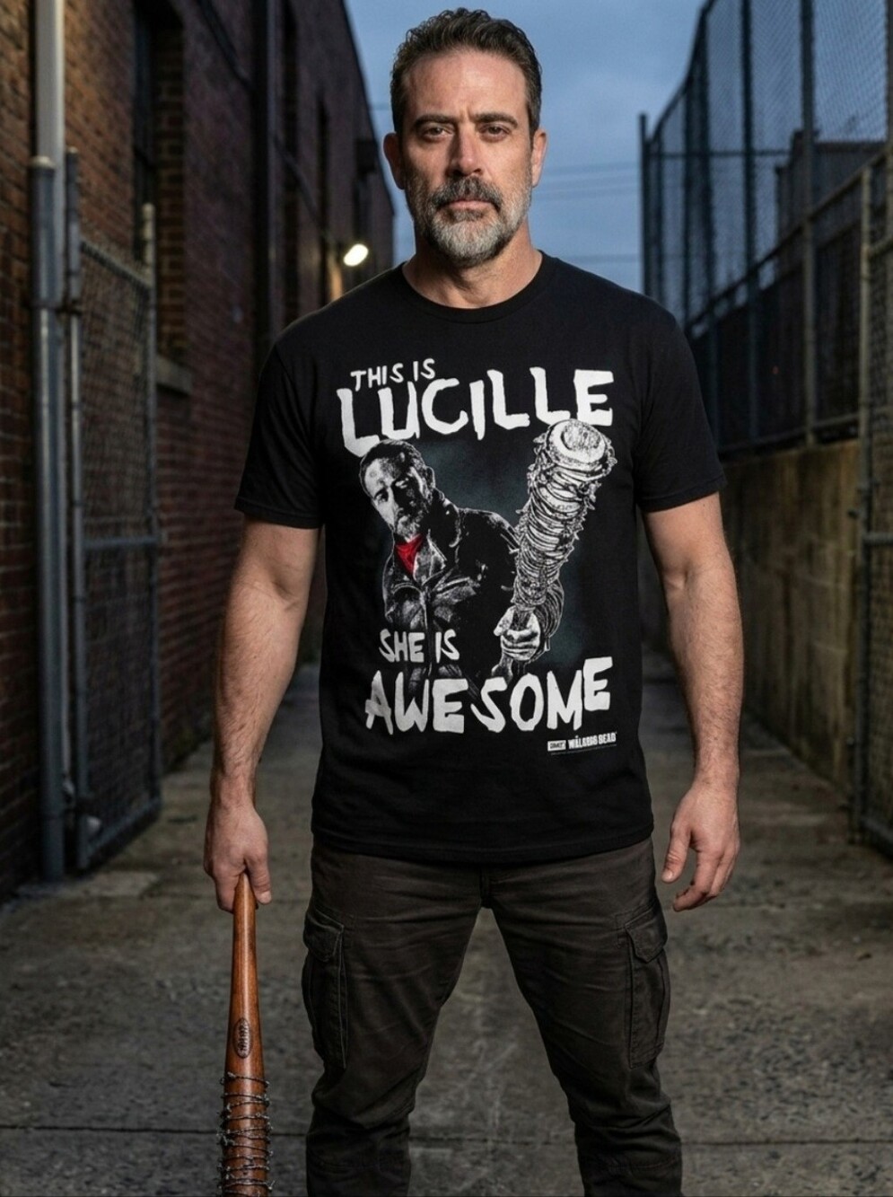The Walking Dead Negan This is Lucille She is Awesome T-shirt Official Size L